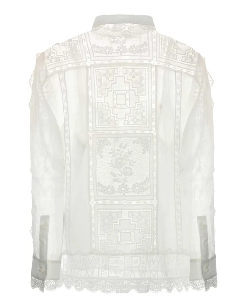 Zimmermann Aster Blouse — Ivory Ivory