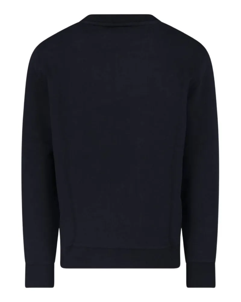 Kitsuné Fox Head Embroidery Sweatshirt — Black Black