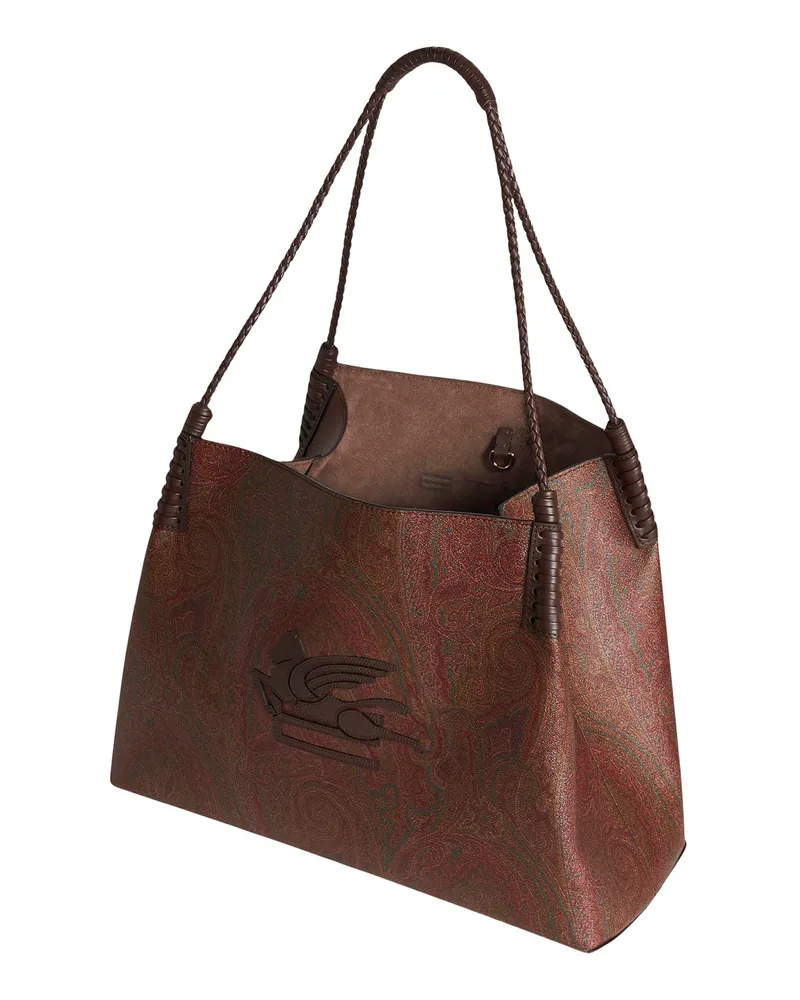 Etro Women's Tote Libra Medium Brown Shoulder Bags Brown