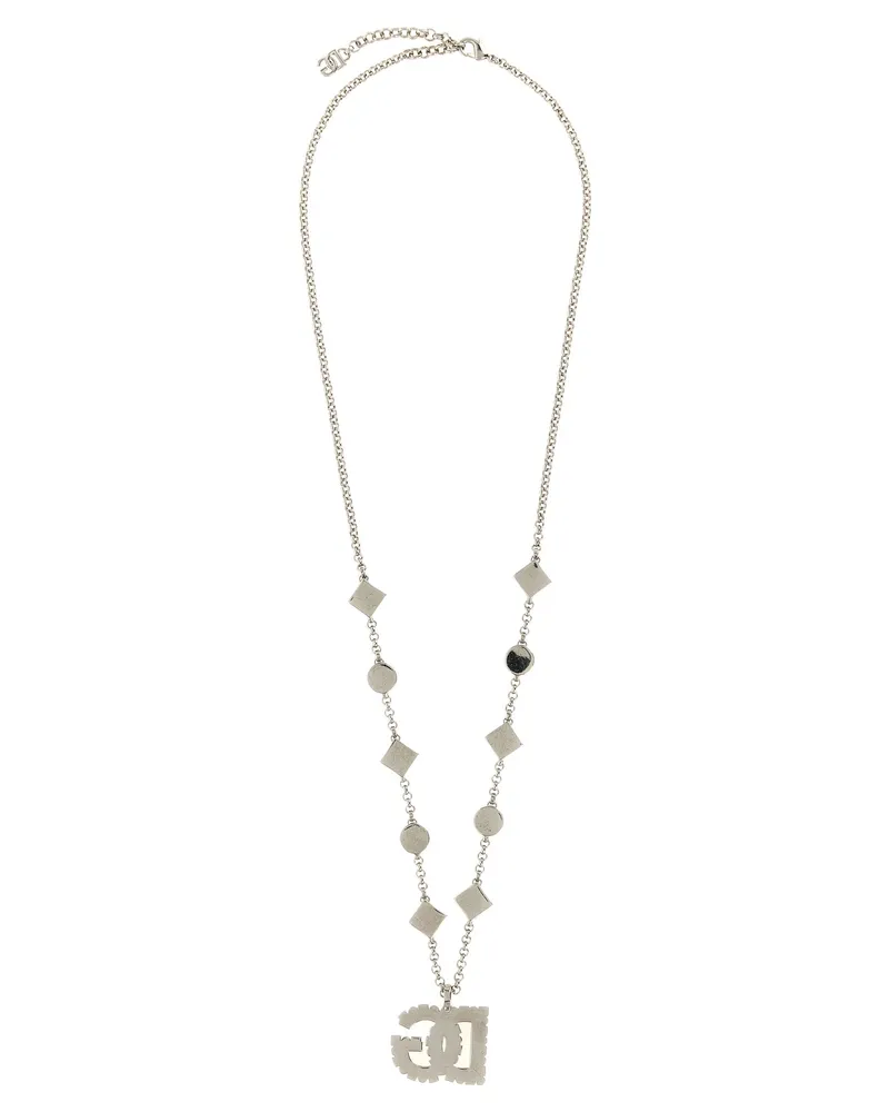 Dolce & Gabbana Women's Silver Brass Necklace Silver
