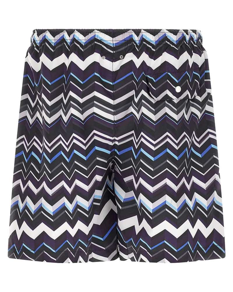 Missoni Men's Multicolor Polyester Swim Shorts Multicolor