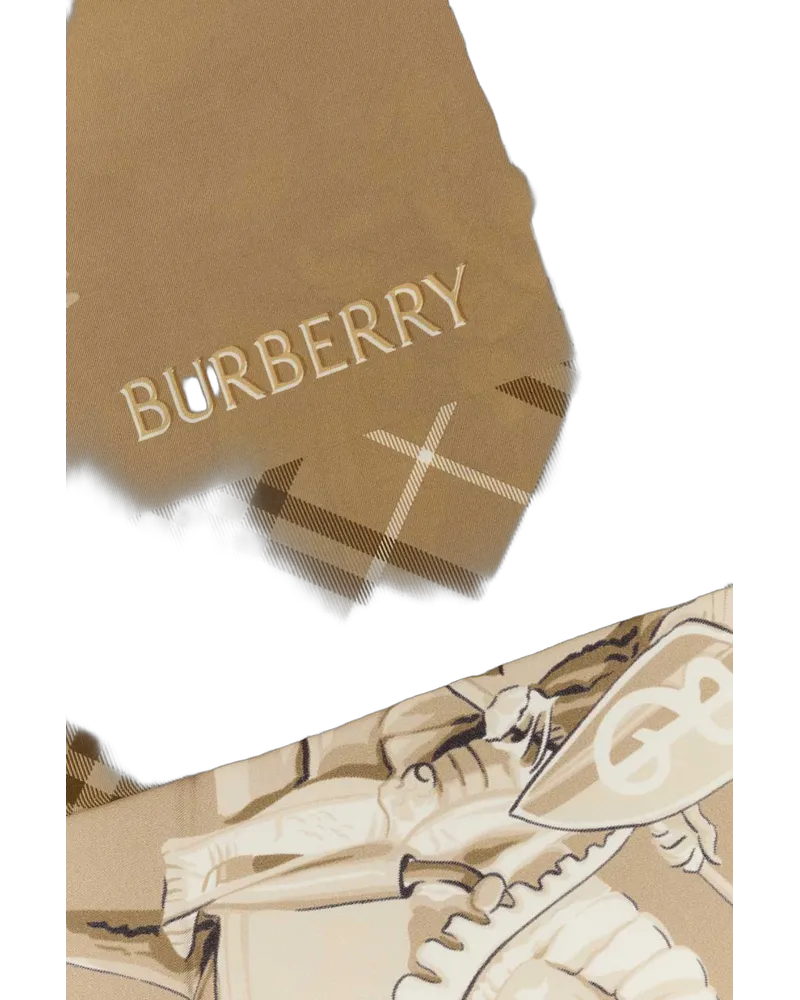 Burberry Finchbeige Exterior: Silk Sciarpe E Foulard Scarfs Beige