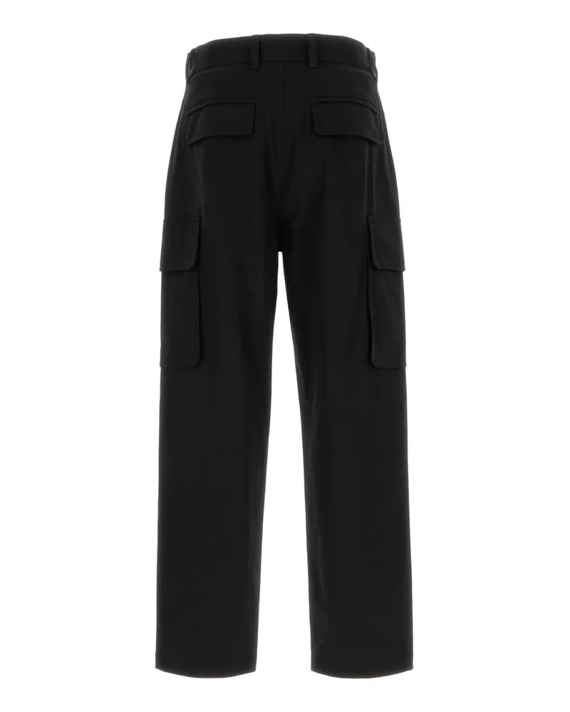 Givenchy Men's Black Cotton Cargo Pant Exterior: Pantaloni Black