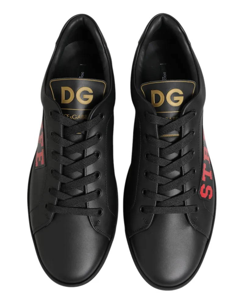 Dolce & Gabbana Black Street Life Low Top Men Sneakers Shoes 100lf Black