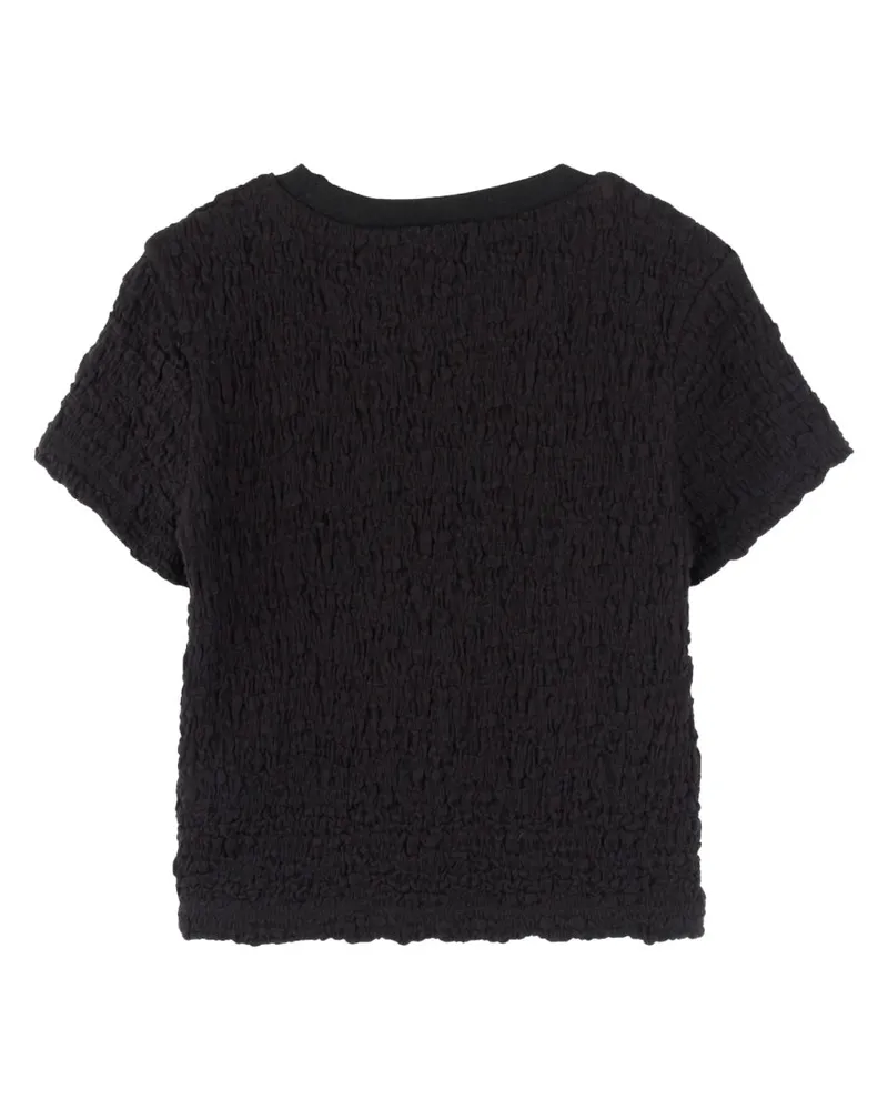 DKNY Cotton-Blend T-Shirt — Black Black