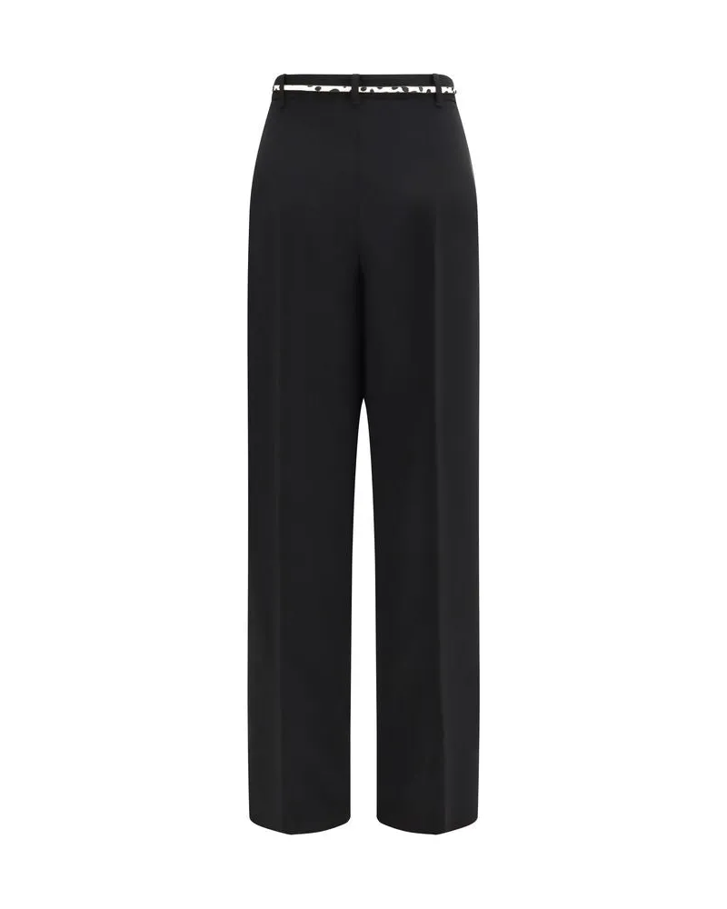 Max Mara Women's Black Triacetate Dress Pants Black