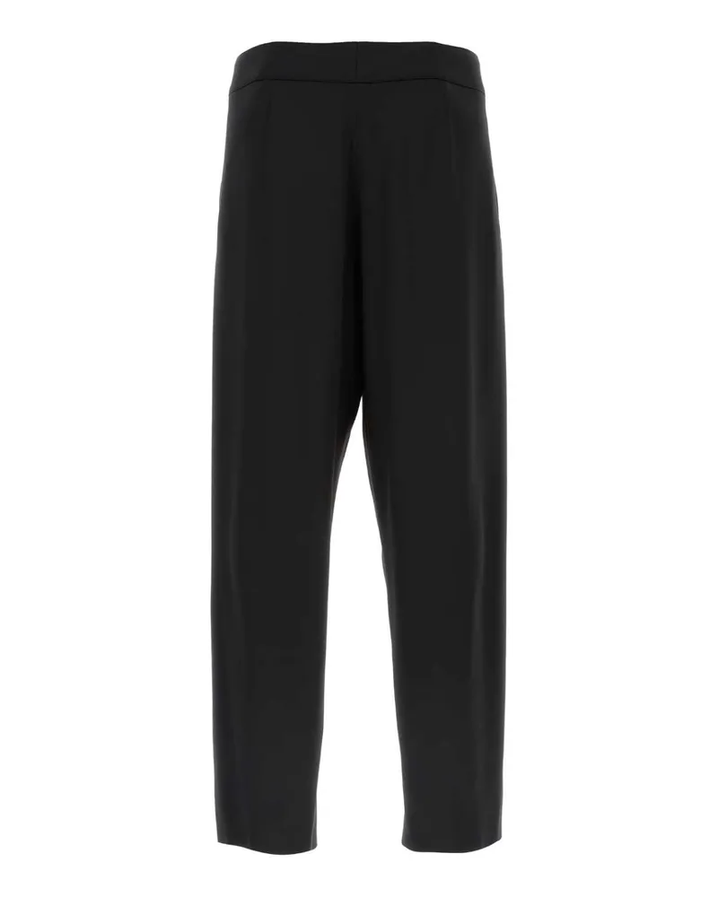 Saint Laurent Men's Black Satin Pant Exterior: Silk Pantaloni Trousers Black