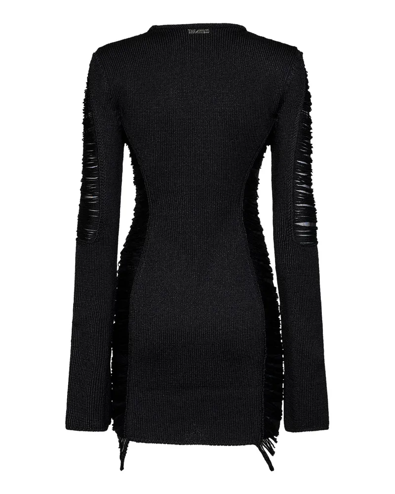 ATTICO Women's Mini Dress Black Viscose Black