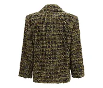 Wool Tweed Blazer — Green