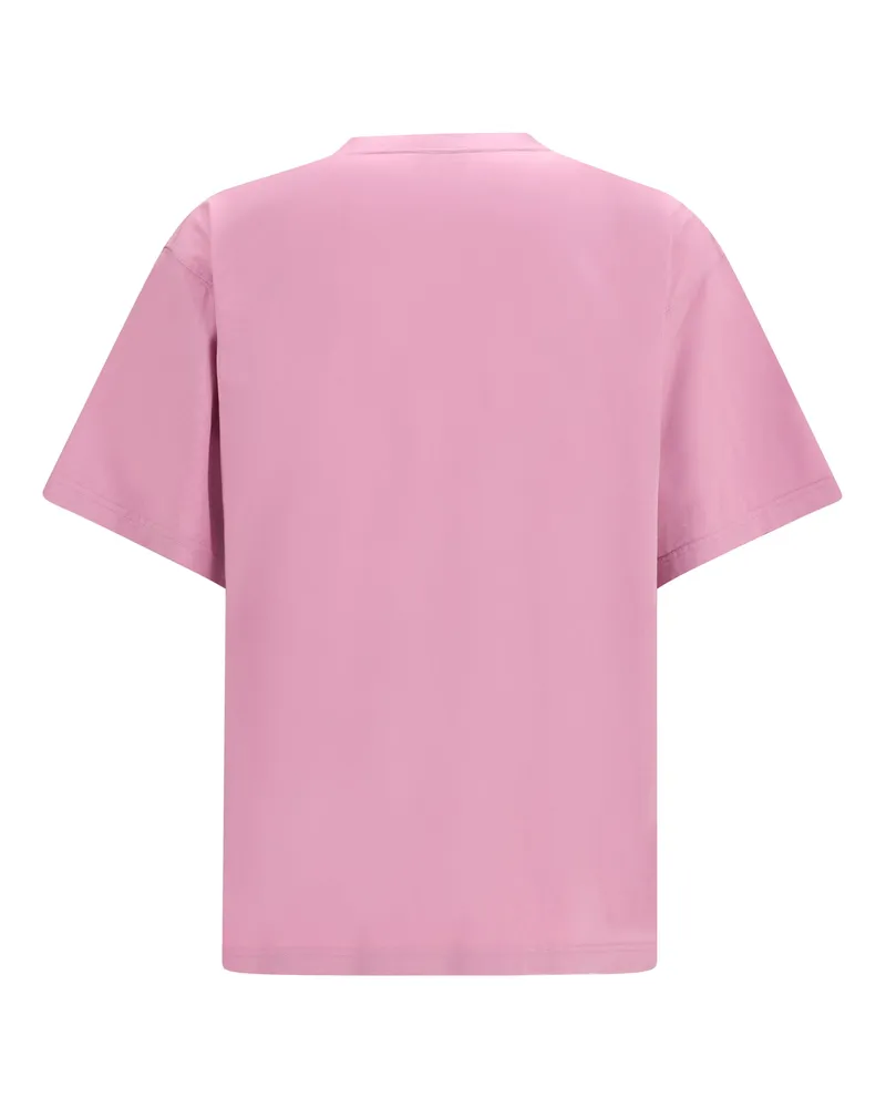 Balenciaga Men's Vintage Surfer Oversized T-Shirt Old Pink Cotton T-Shirts And Polos Pink