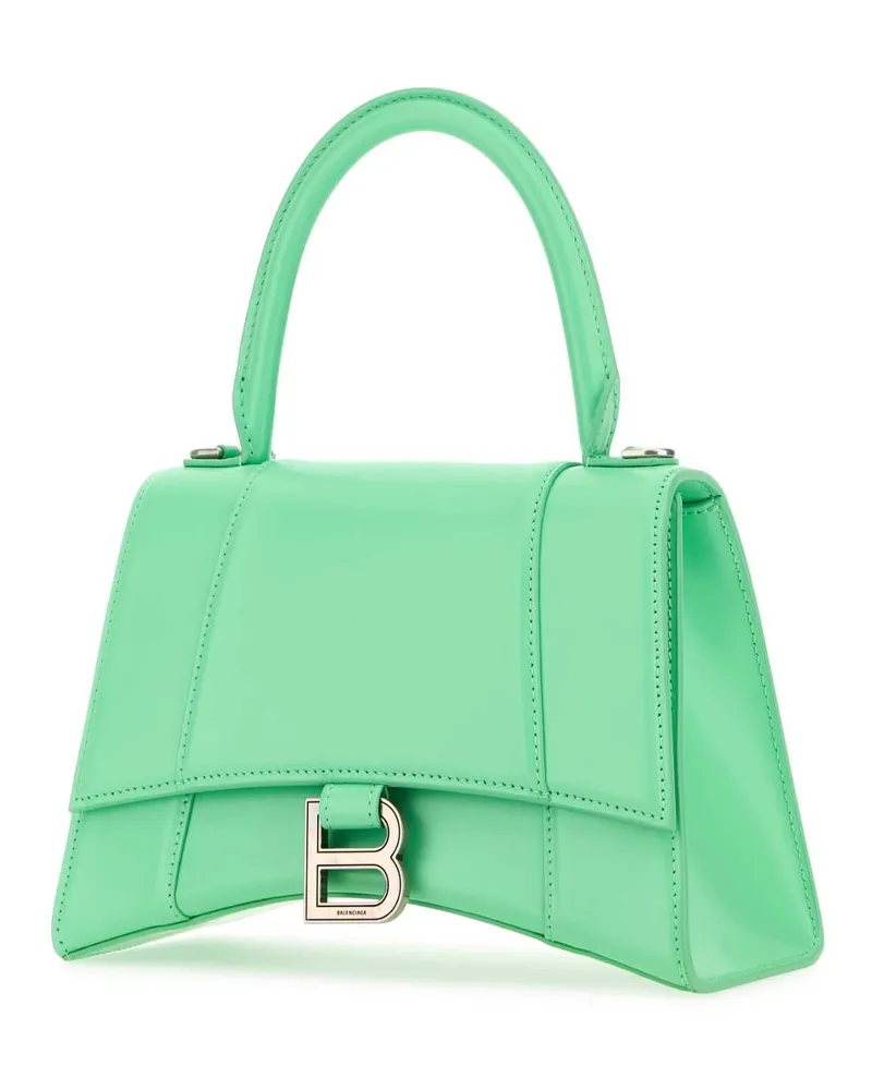 Balenciaga Hourglass Top Handle Bag — Green Green