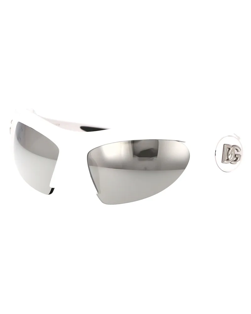 Dolce & Gabbana Unisex Sunglasses White Injected White