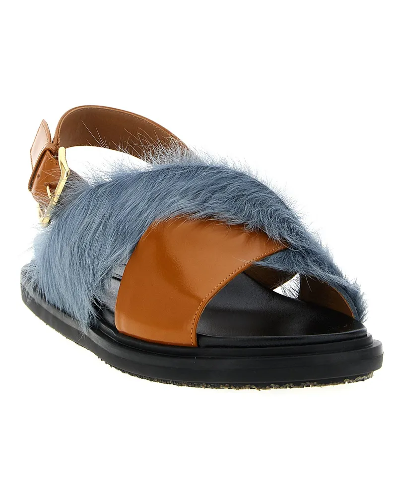 Marni Fussbett Sandal — Blue-Grey Blue-grey