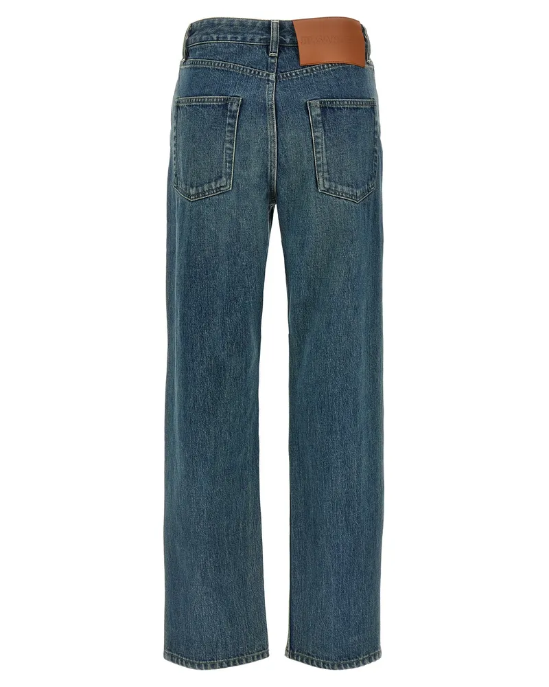 Jil Sander Women's Blue Cotton Slim Fit Jeans Clothing Blue