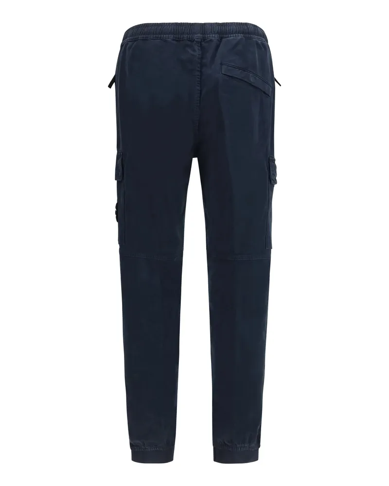 Stone Island Elasticated Cuffs Cargo Pants — Navy Navy