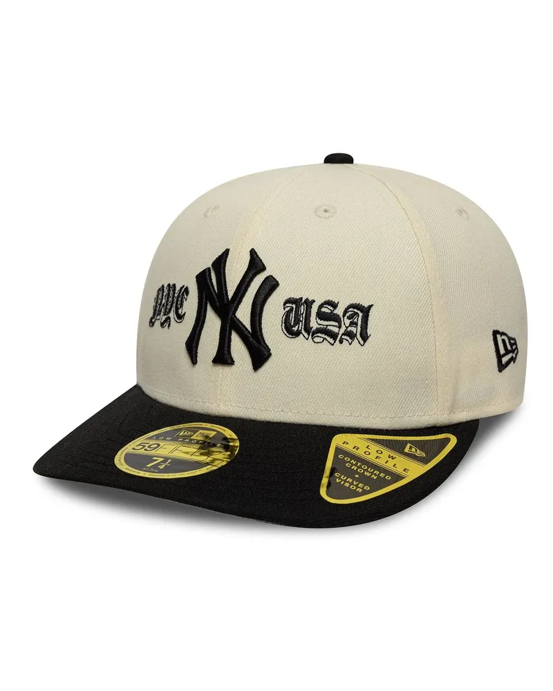 New Era Men's Cap 59fifty Light Beige Polyester Hat 