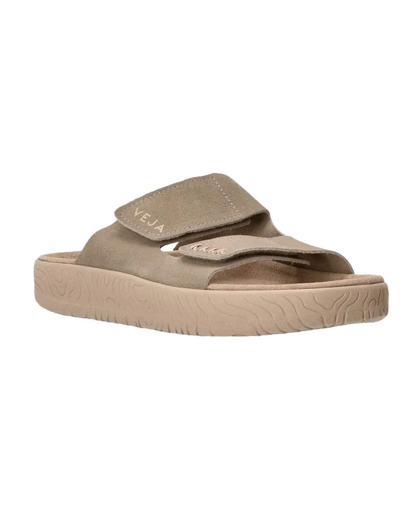 VEJA Mens Slide Sandals Etna Taupe Almond Slippers Flat Shoes Beige