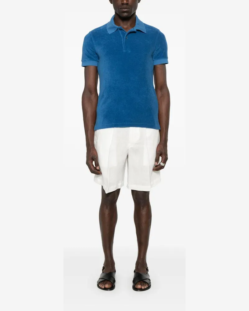 Tom Ford Men's Polo Shirt Blue T-shirts And Polos Blue