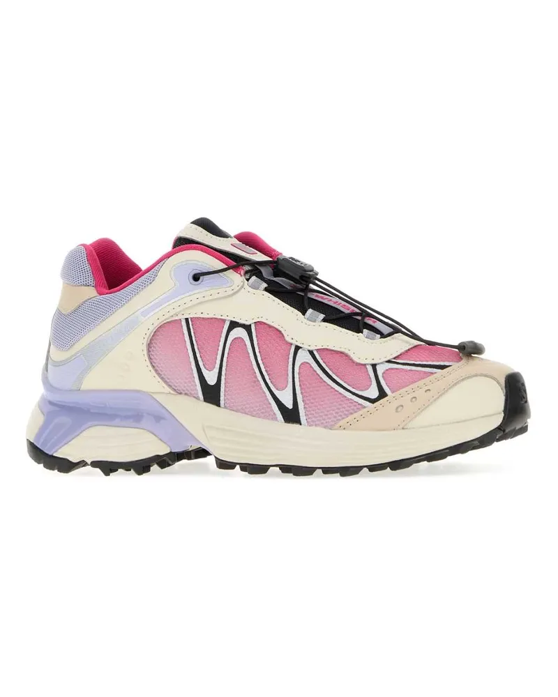 Salomon Unisex Multicolor Mesh And Fabric Xt-Whisper Sneakers Rainy Day-Cosmic Sky-Pink Yarrow Day/cosmic Sky/pink Multicolor