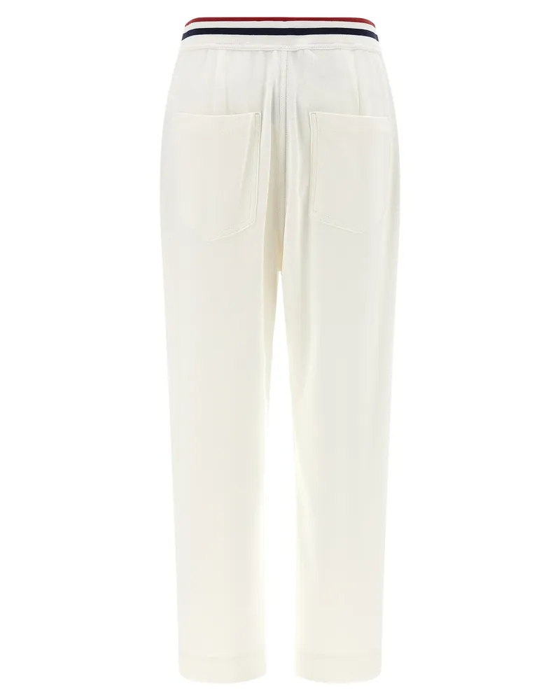 Brunello Cucinelli Women's White Cotton Joggers (workout Pants White