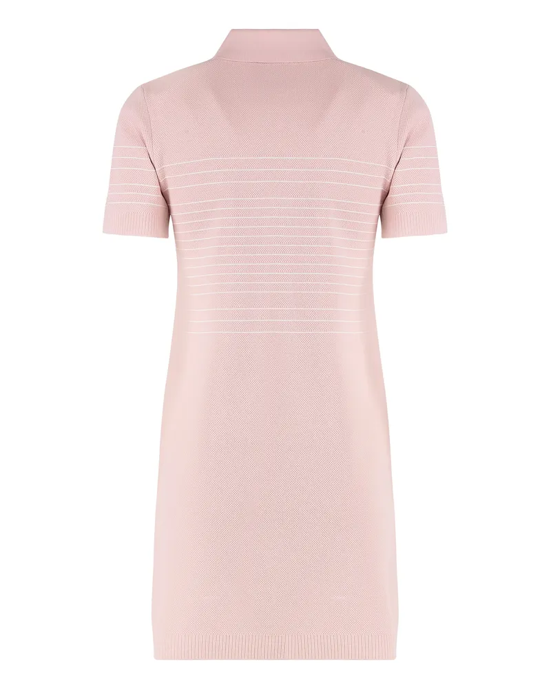 Gucci Striped Knit Shirtdress — Pink Pink