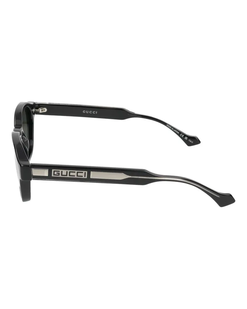 Gucci Men's Sunglasses  Gg1730s 001 Black Crystal Grey 21-145 Injected Black