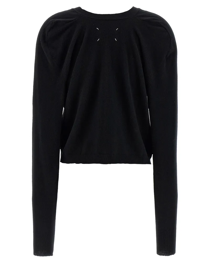 Maison Margiela Women's Black Wool Cardigan Clothing Black