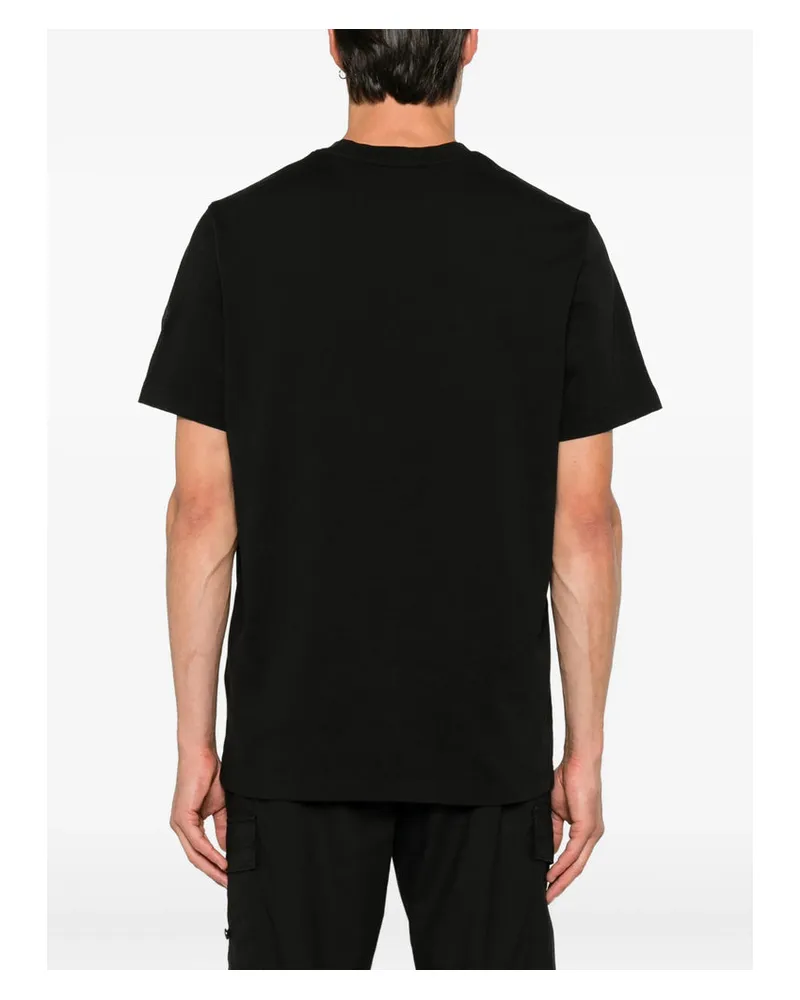 Moncler Logo-Embellished Cotton T-Shirt — Black Black