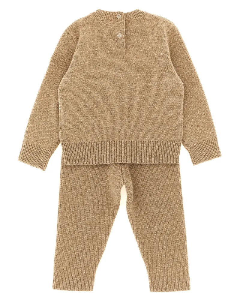 Moncler Nordic Jacquard Sweater Set — Beige Beige