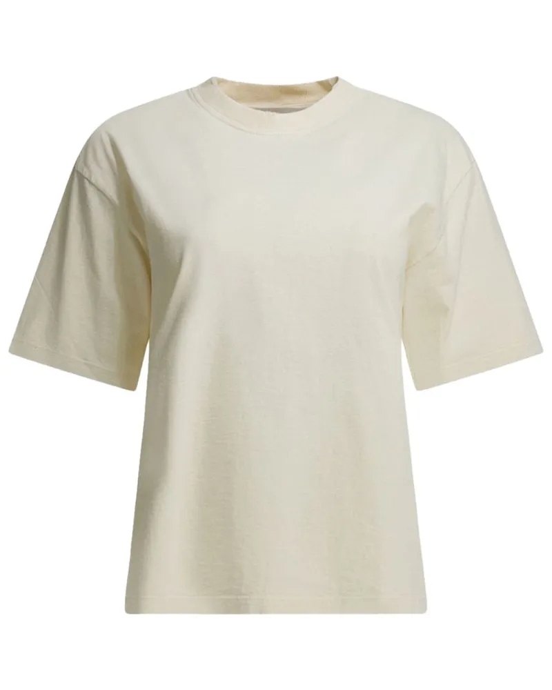 Golden Goose Logo Cotton T-Shirt — Ivory Ivory