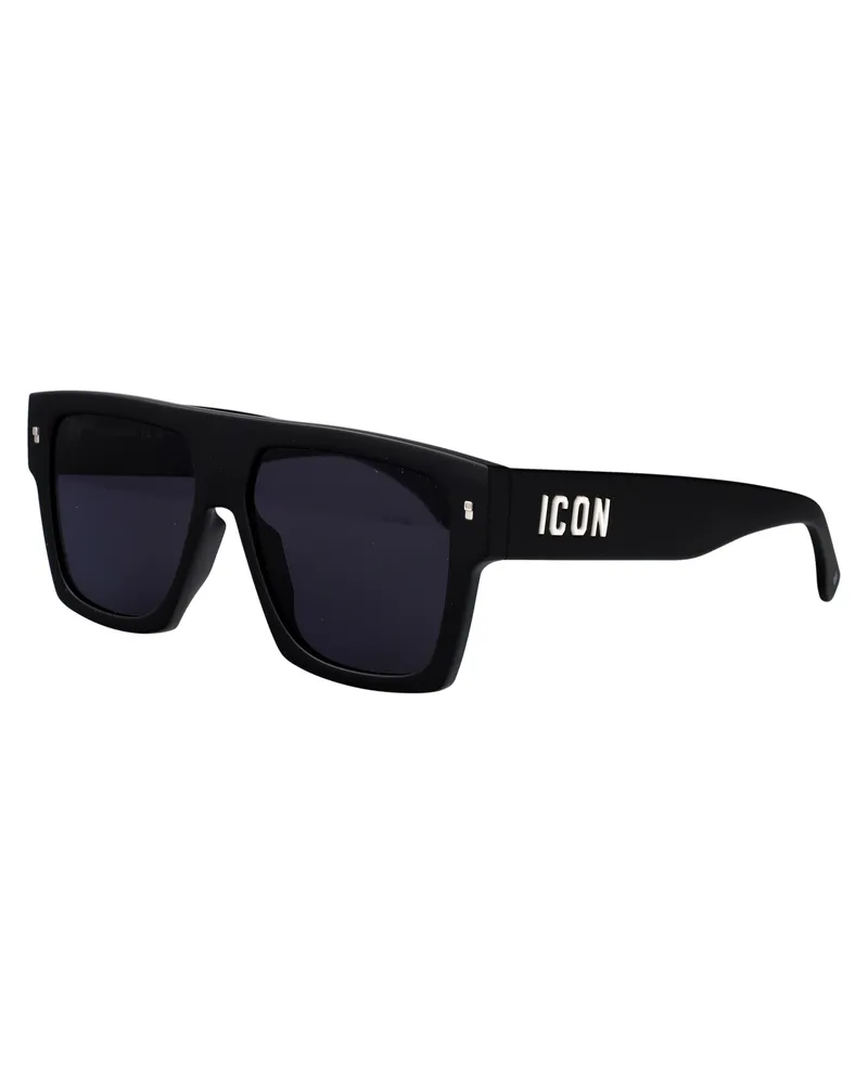 Dsquared2 Men's Sunglasses Icon0030-S Matte Black Injected Black