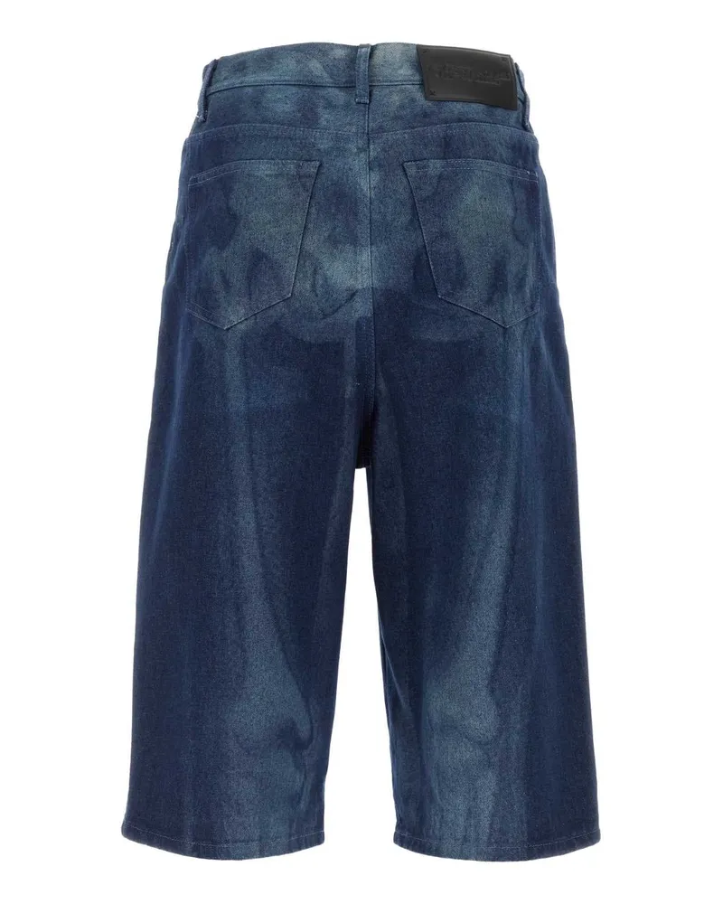 OFF-WHITE Men's Denim Bermuda Shorts Blue Exterior: Cotton Blue