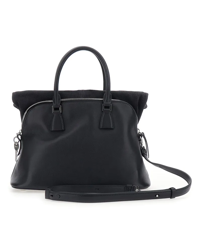Maison Margiela Women's Crossbody Bag Calf Leather Black Handbags Hand Black