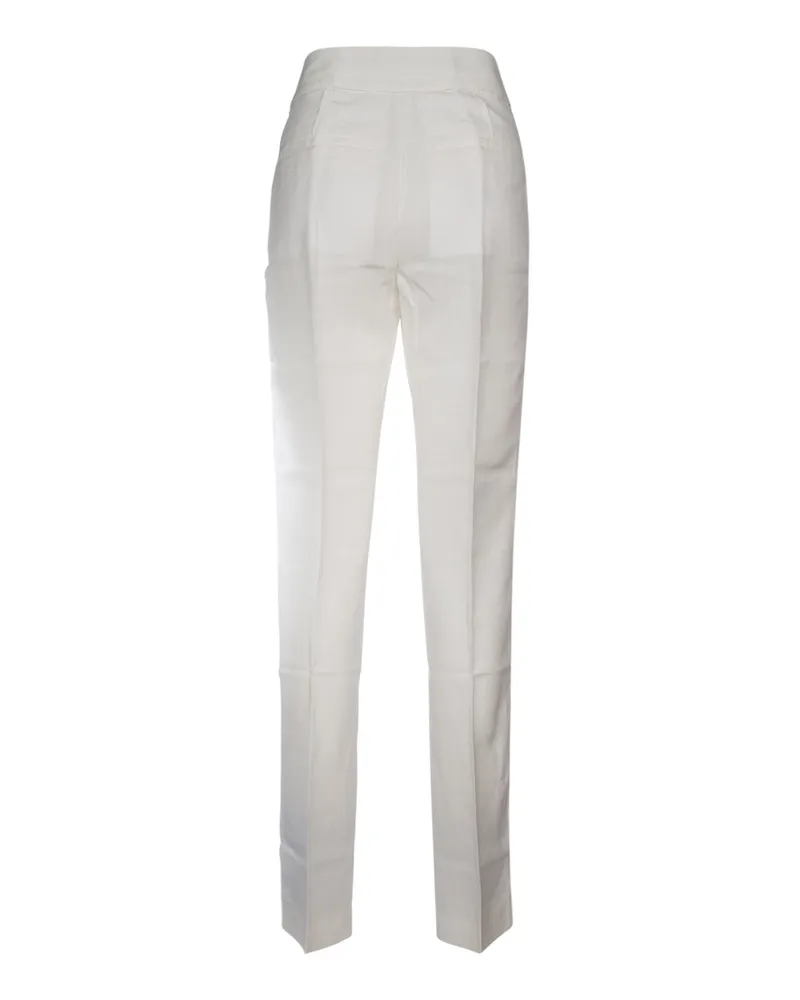 Jacquemus Women's Le Pantalon Tibau White Pantaloni Trousers White