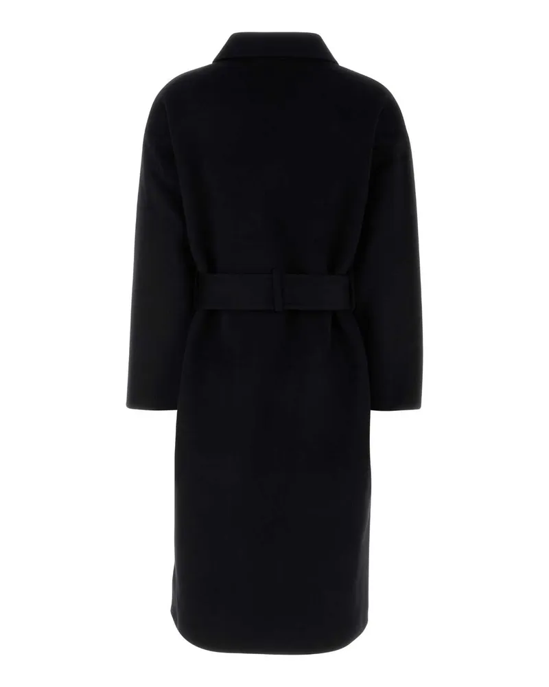 Anine Bing Women's Black Wool Blend Dylan Coat Exterior: Cashmere Cappotti Black