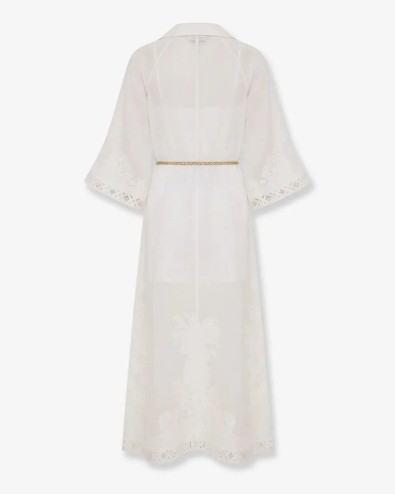 Zimmermann Women's Dress Indra Ramie White White
