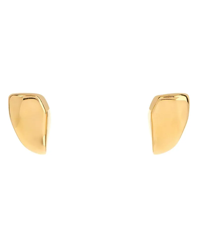 Bottega Veneta Women's Gold Silver Small Prisma Earrings Silveryellowgold Sterling Gold