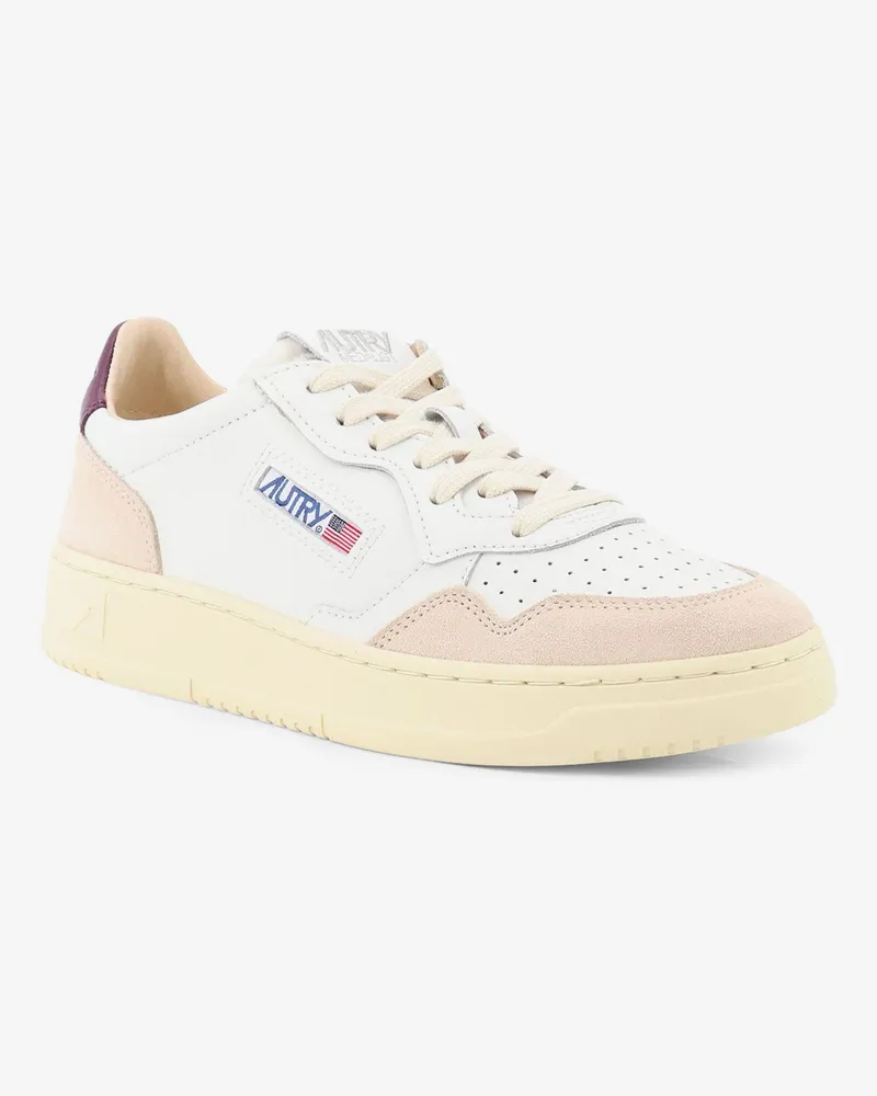 AUTRY Men's Sneakers Medalist White Leather And Suede Trainers White