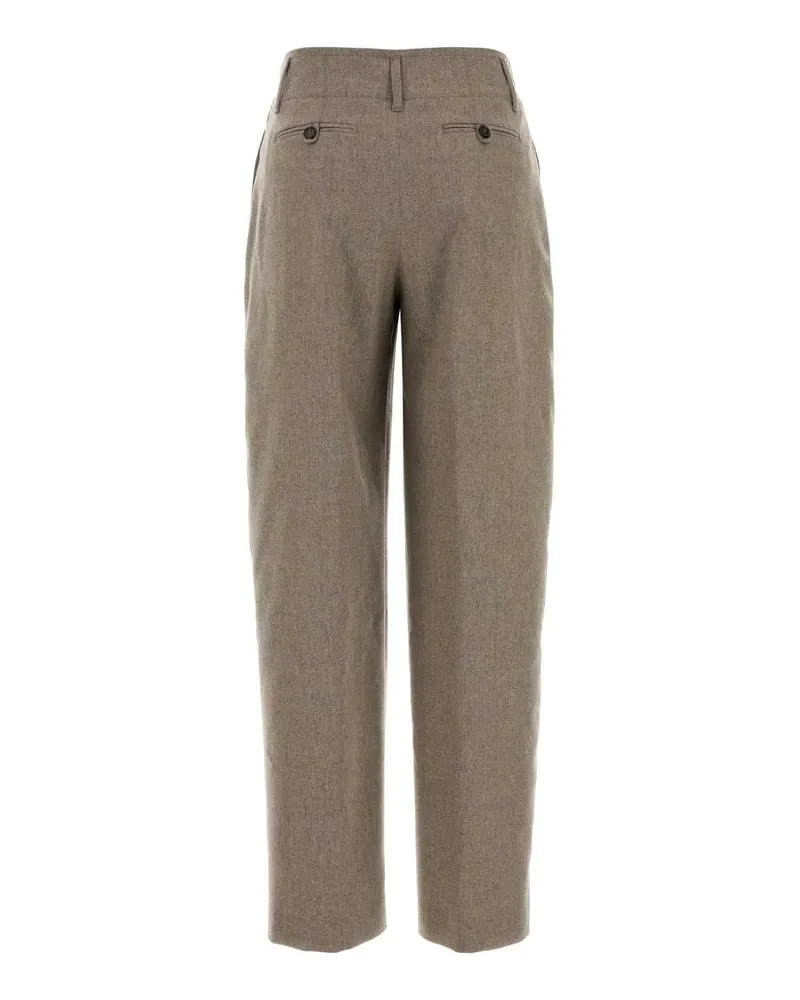 PT TORINO Virgin Wool and Cashmere Trousers — Beige Beige