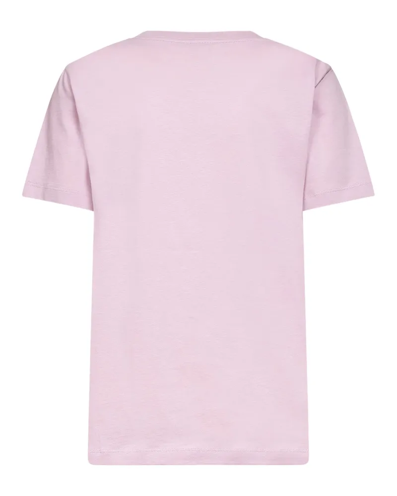 Marni Women's Quartz Cotton Frame Logo T-Shirt Pink T-Shirts & Jerseys Pink