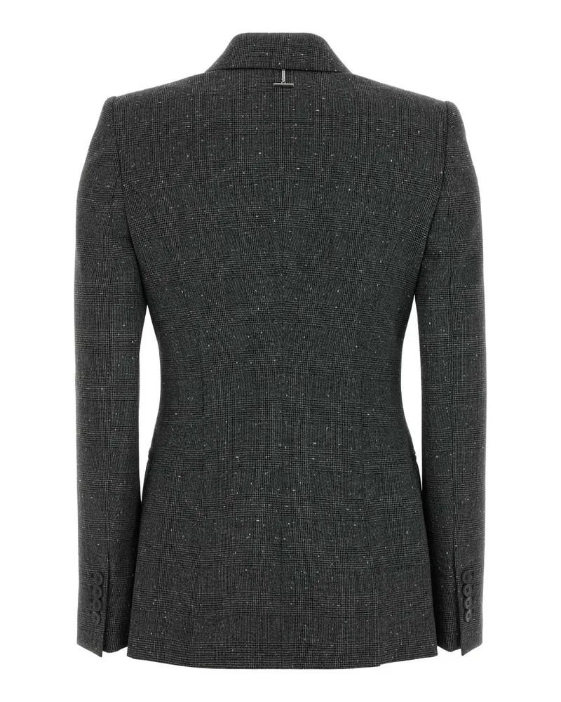 Alexander McQueen Women's Double-Breasted Wool Blazer Black Blazers Black