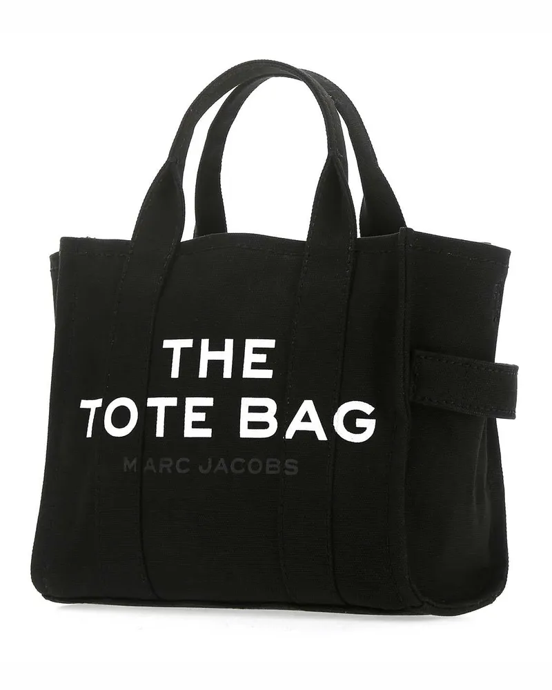 Marc Jacobs Women's Black Canvas Mini The Tote Bag Handbag 001 Cotton Borse A Mano Black