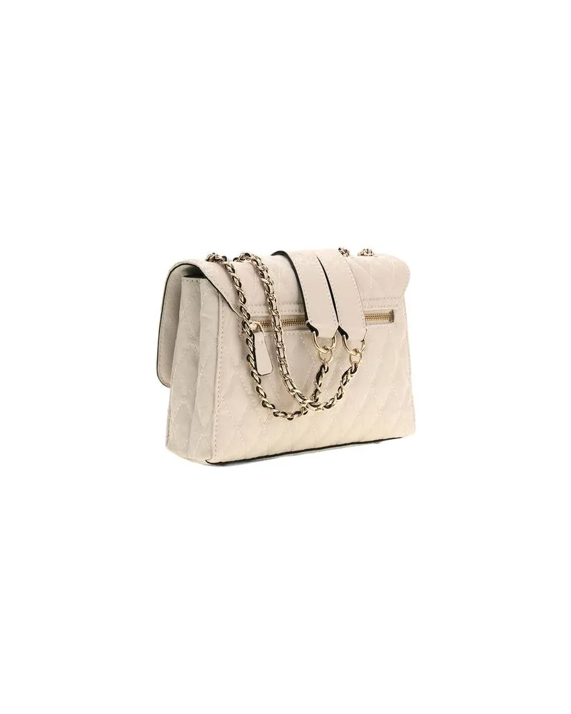 Guess Women's Crossbody Bag Bone Polyurethane - Crossbody-Bags Beige