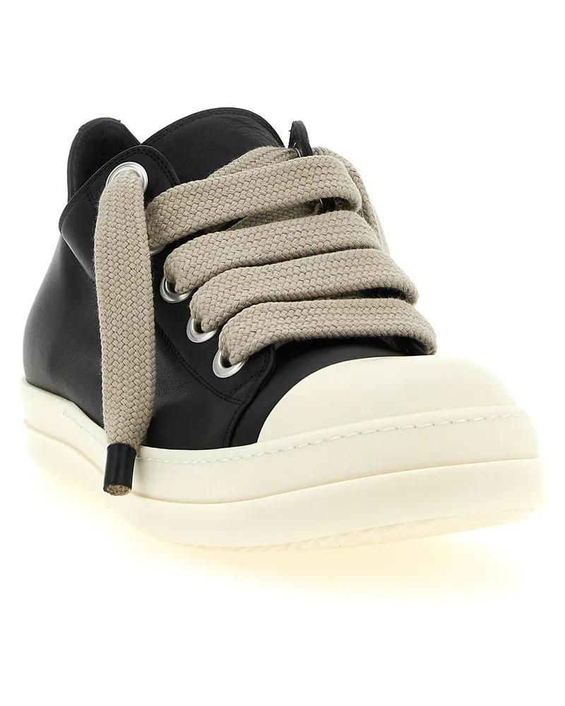 Rick Owens Jumbolace Low Sneaker — Black Black
