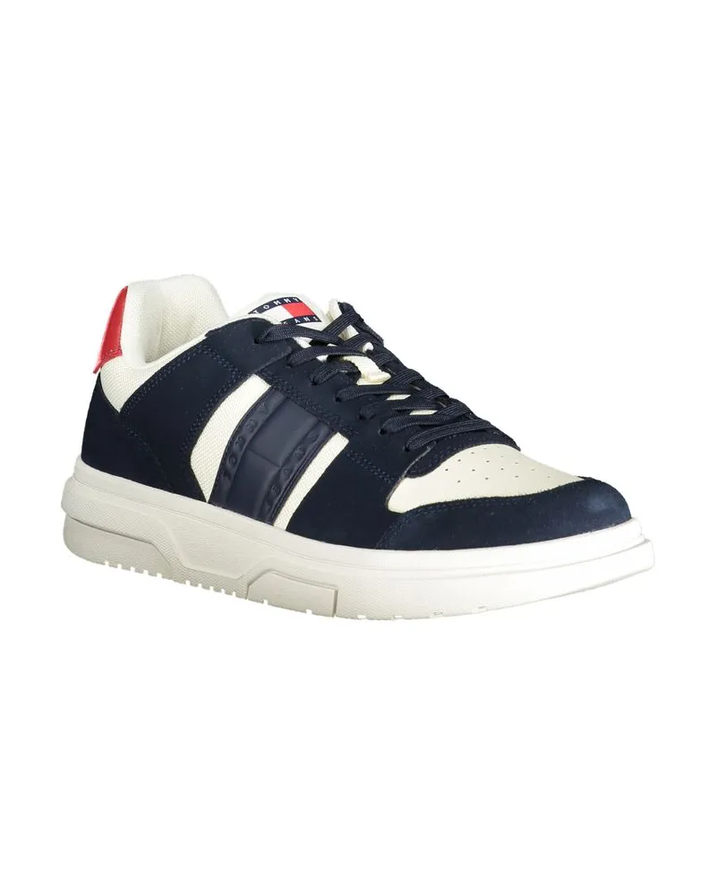 Tommy Hilfiger Leather Colorblock Sneakers — Blue Blue