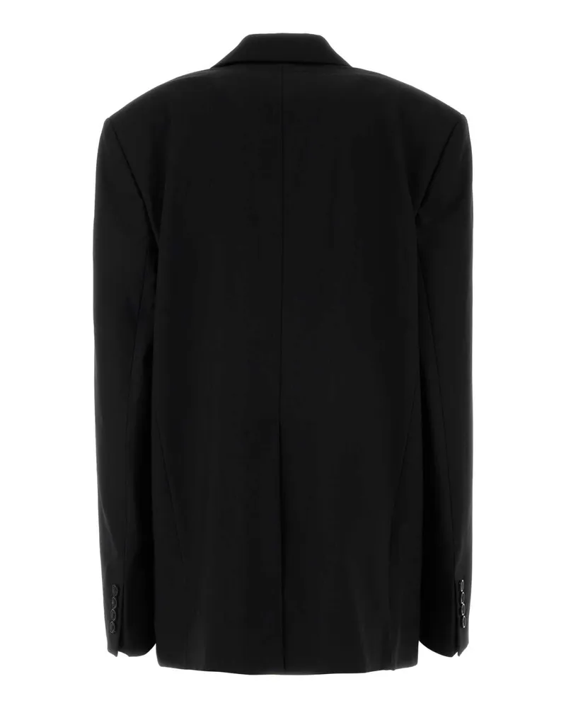 Y/PROJECT Women's Y Project Draped Lapel Blazer Black Polyester Wool Elastane Blazers Black