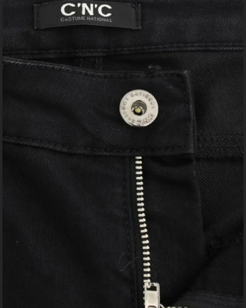 CoSTUME NATIONAL Women's Black Straight Leg Jeans Cotton Clothing Black