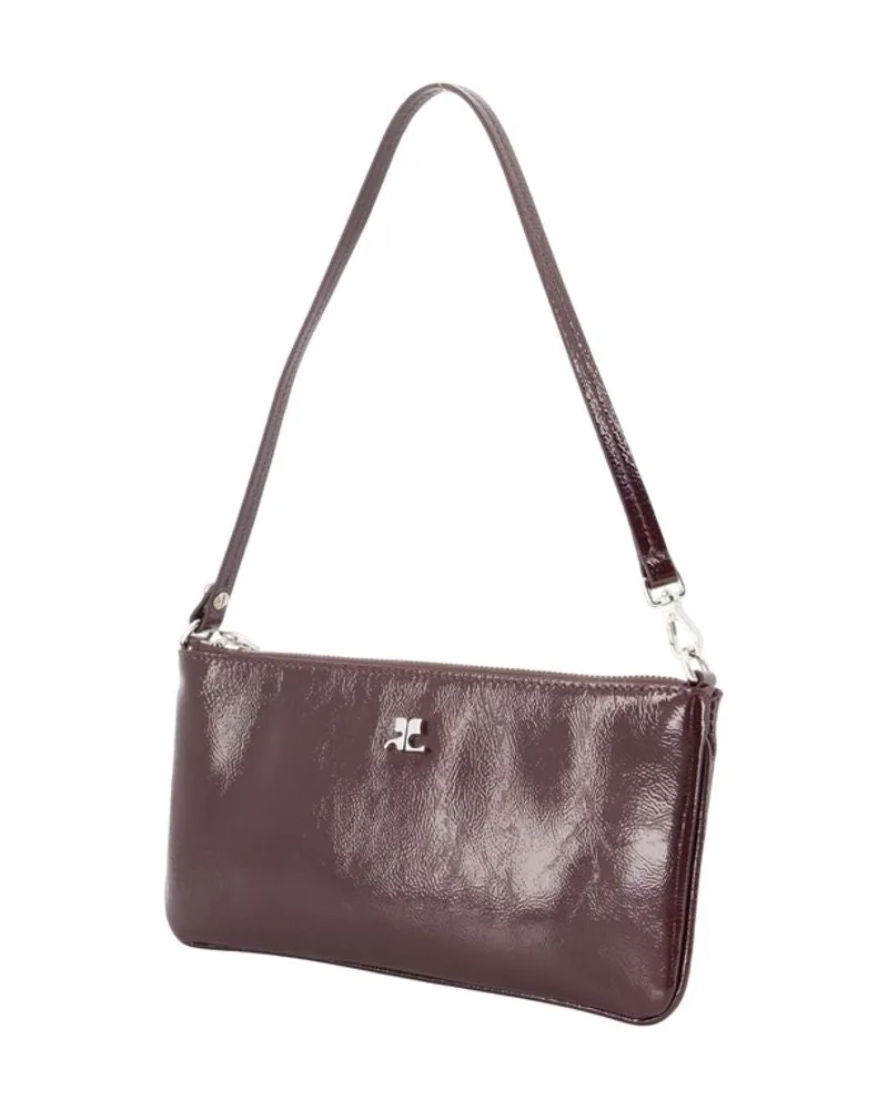 Courrèges Women's Ac Shoulder Bag -  Leather Burgundy Calfskin Shoulder-Hobo-Bags Burgundy