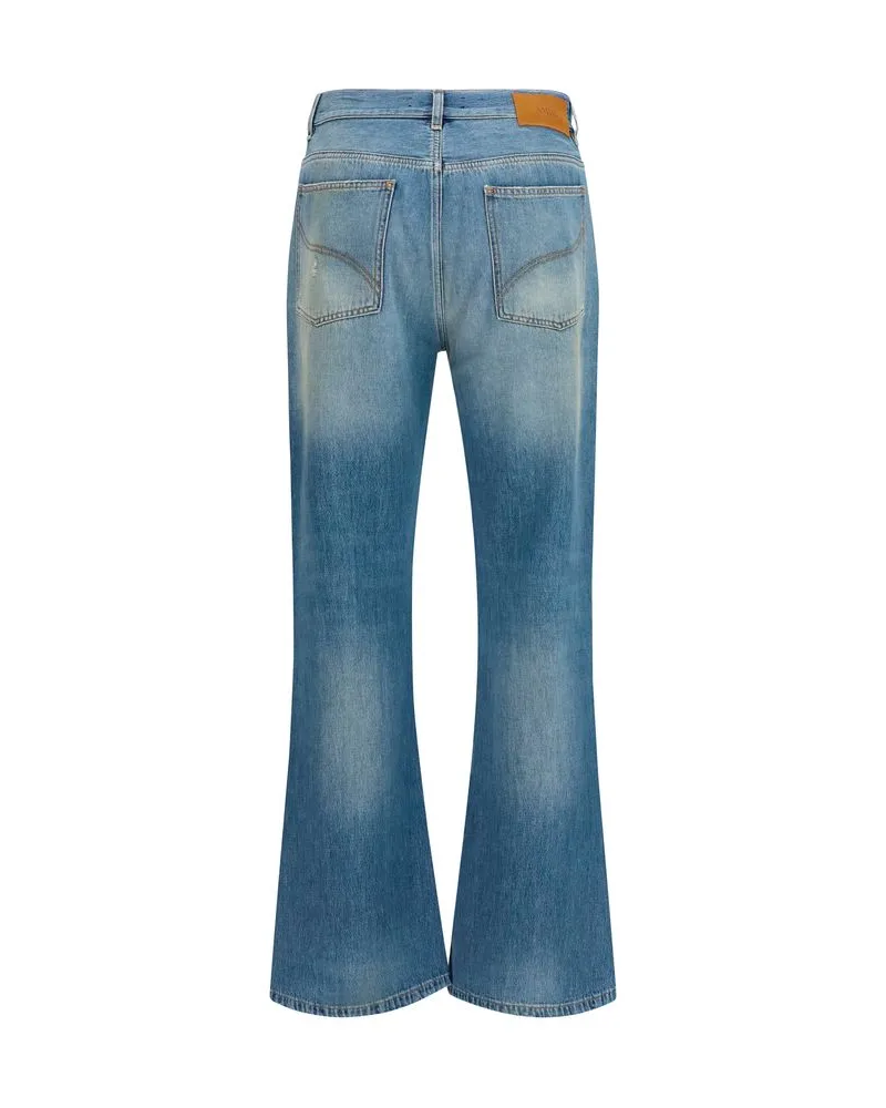 Amiri Men's Blue Cotton Flared Jeans Clothing Blue