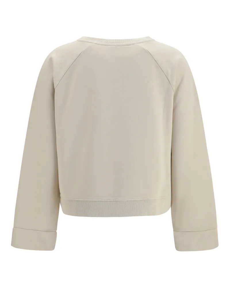Pinko Women Neves Sweatshirt Mult.beige-Verde Cotton Sweatshirts Mult.beige/verde Sweater Beige